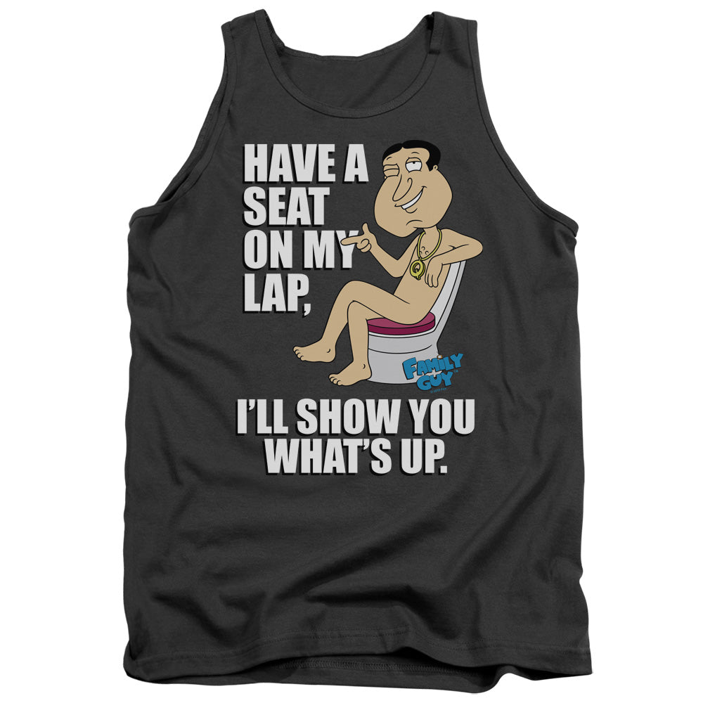 Family Guy Whats Up Mens Tank Top Shirt Charcoal