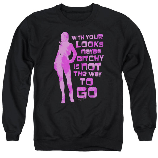 Archer Lanas Advice Mens Crewneck Sweatshirt Black