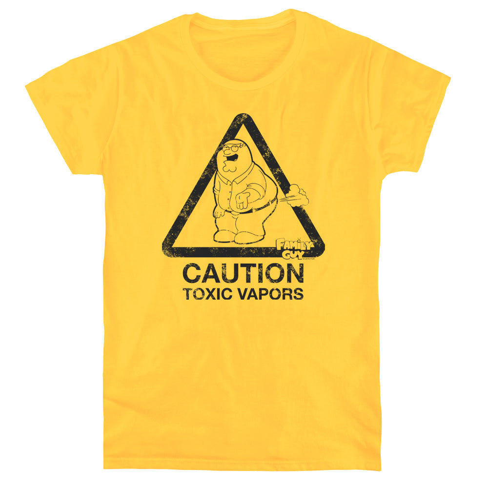 Family Guy Toxic Vapors Womens T Shirt Yellow