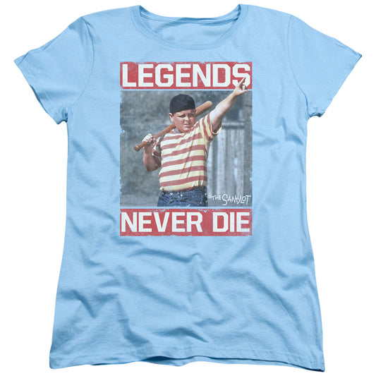 The Sandlot Legends Womens T Shirt Light Blue