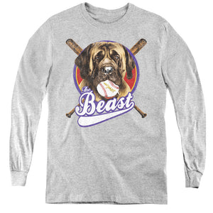 The Sandlot The Beast Long Sleeve Kids Youth T Shirt Athletic Heather