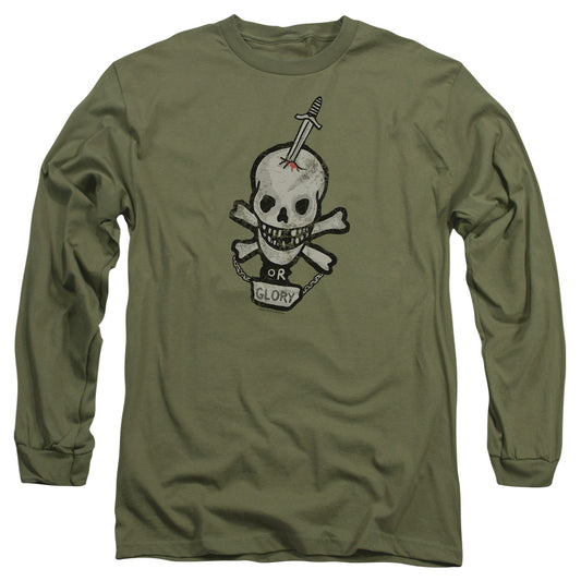 Alien Death Or Glory Mens Long Sleeve Shirt Military Green