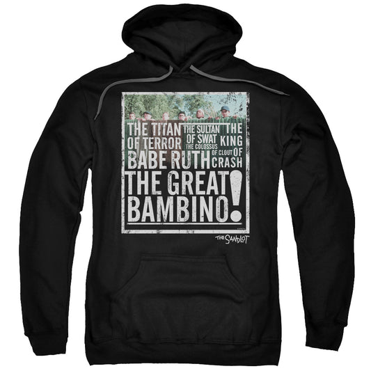 The Sandlot The Great Bambino Mens Hoodie Black