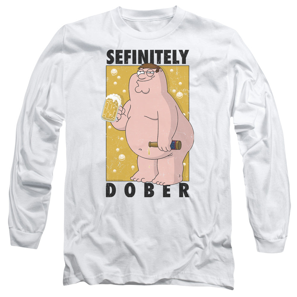 Family Guy Dober Mens Long Sleeve Shirt White