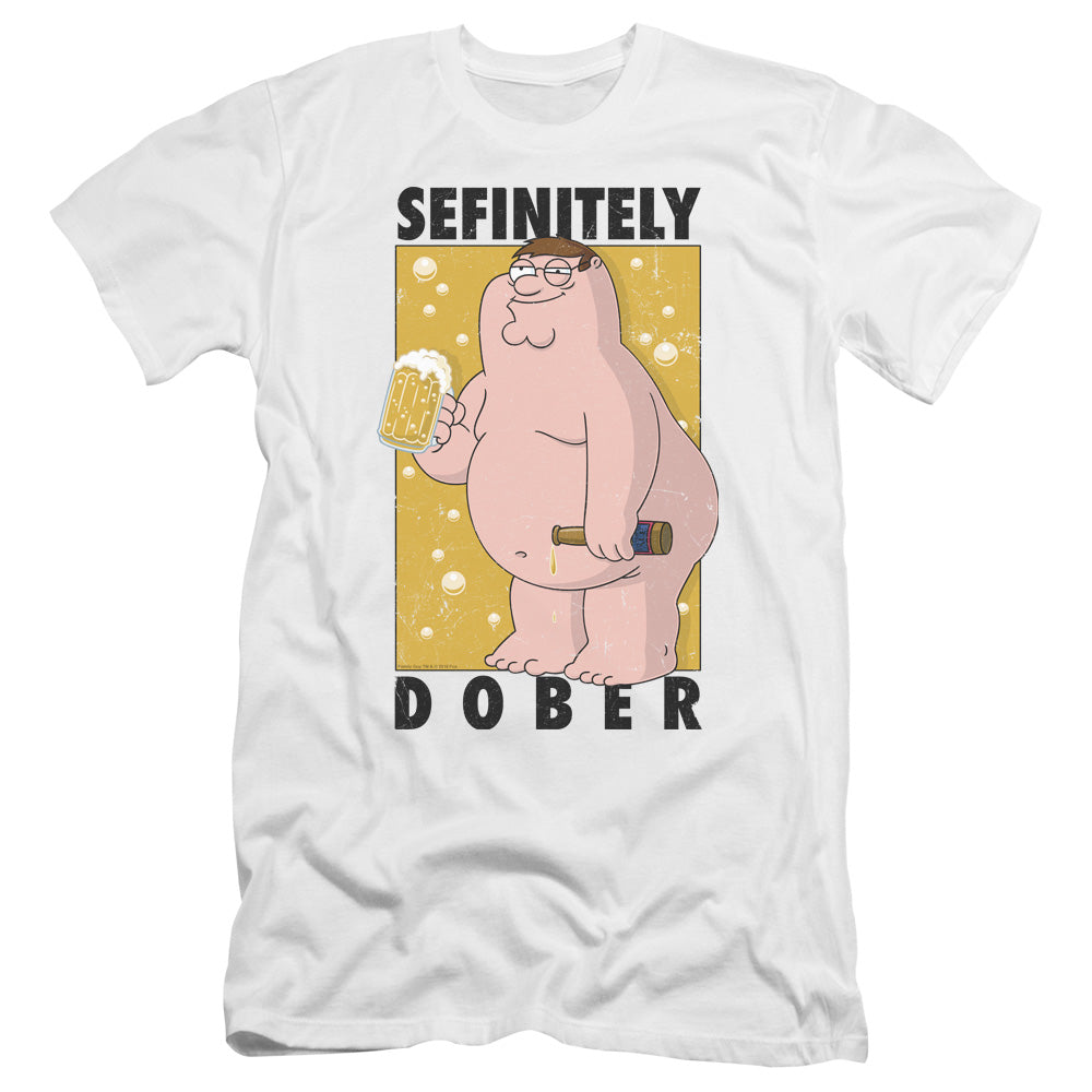 Family Guy Dober Premium Bella Canvas Slim Fit Mens T Shirt White