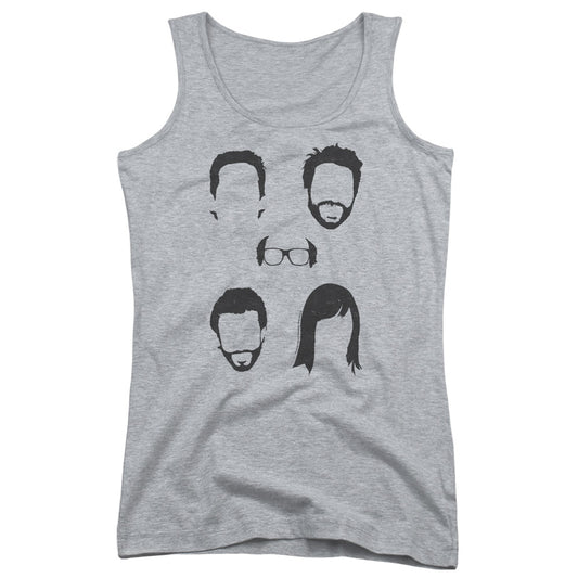 Its Always Sunny In Philadelphia Casted Shadows Womens Tank Top Shirt Athletic Heather