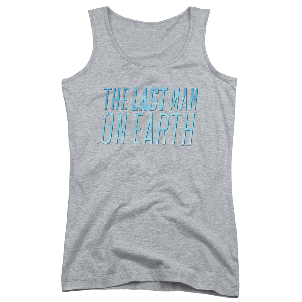 Last Man On Earth Logo Womens Tank Top Shirt Athletic Heather