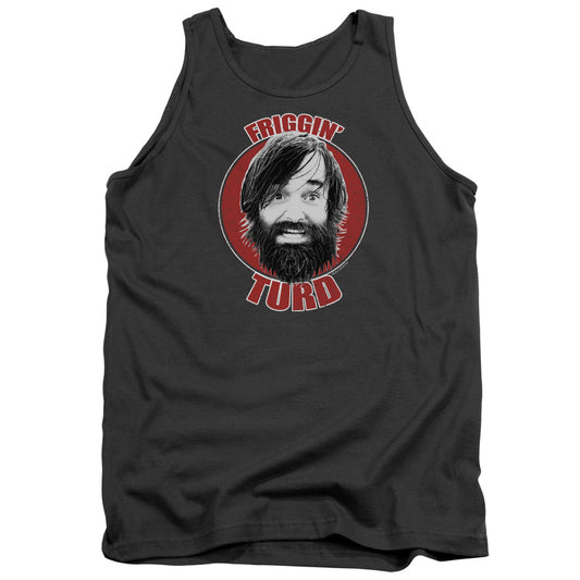 Last Man On Earth Friggin Turd Mens Tank Top Shirt Charcoal