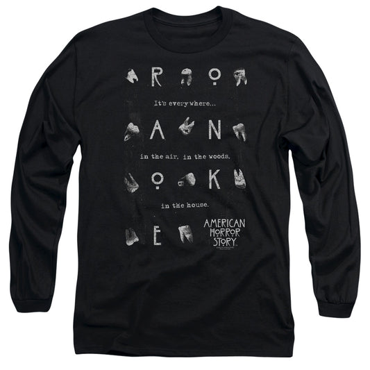 American Horror Story Chatter Boxmens Long Sleeve Shirt Black