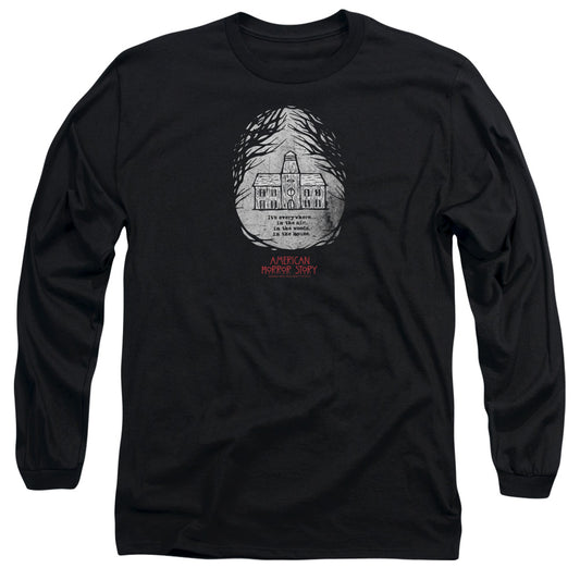 American Horror Story Its Everywheremens Long Sleeve Shirt Black