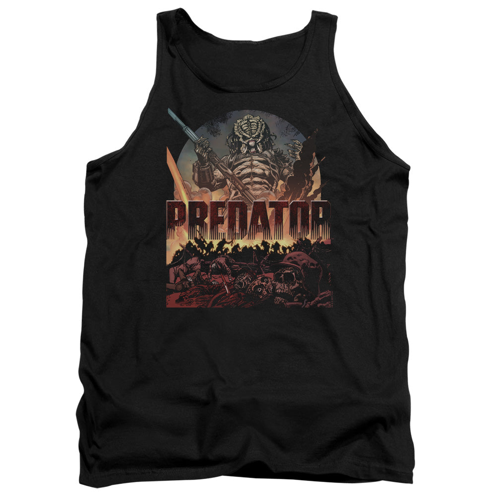 Predator Battle Mens Tank Top Shirt Black