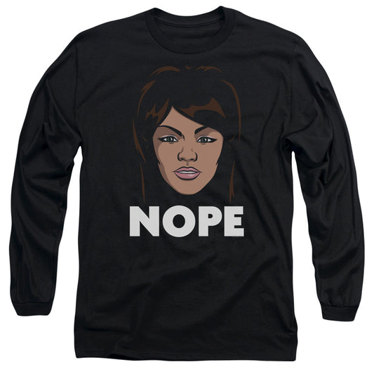 Archer Lana Nope Mens Long Sleeve Shirt Black