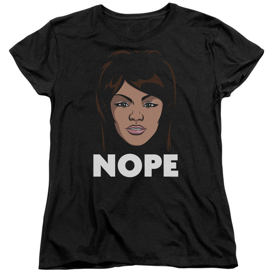 Archer Lana Nope Womens T Shirt Black