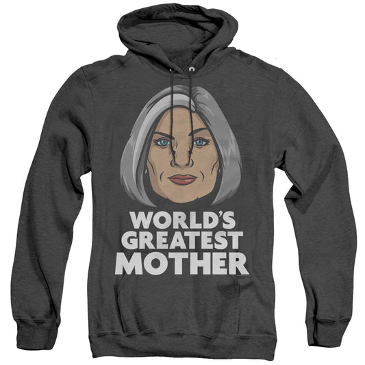 Archer Great Mother Heather Mens Hoodie Black