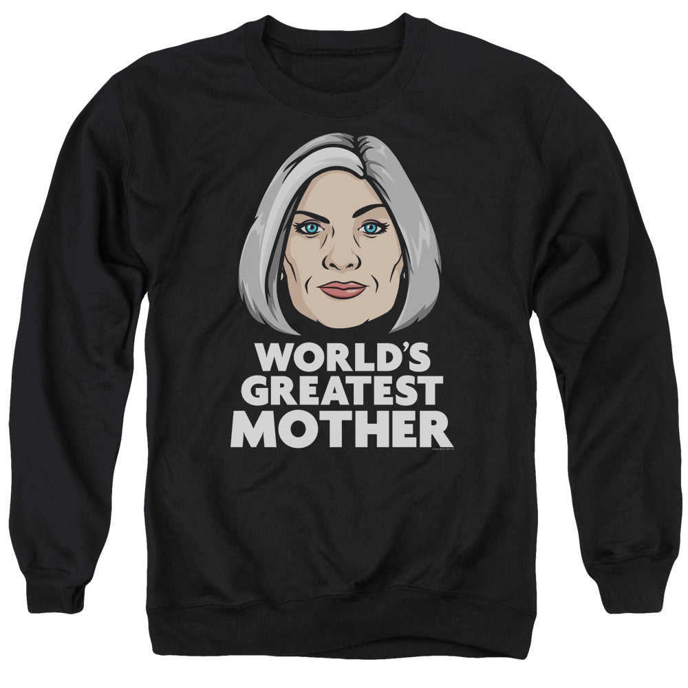 Archer Great Mother Mens Crewneck Sweatshirt Black