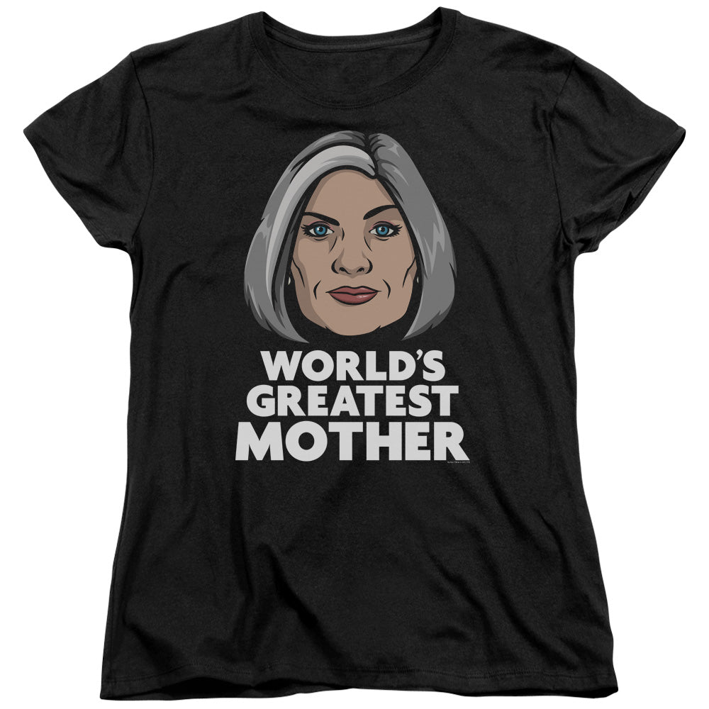 Archer Great Mother Womens T Shirt Black