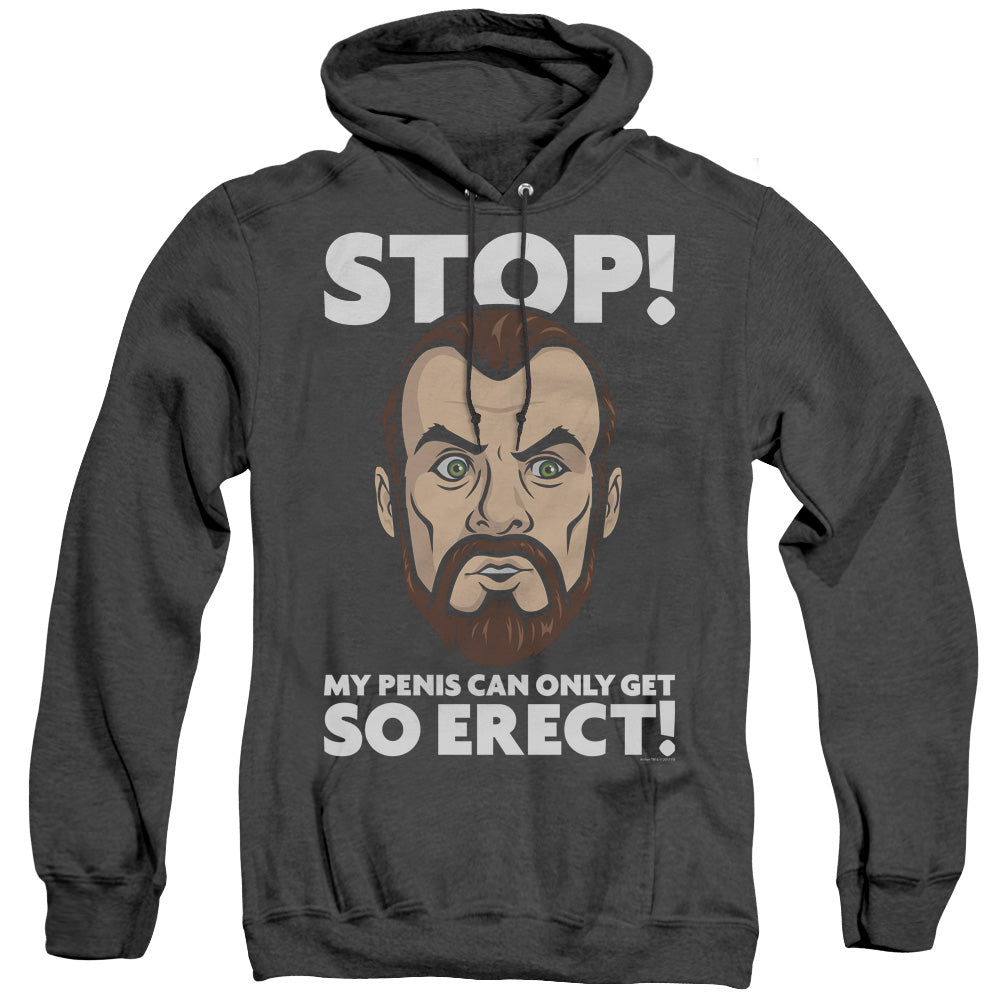 Archer Krieger Stop Heather Mens Hoodie Black