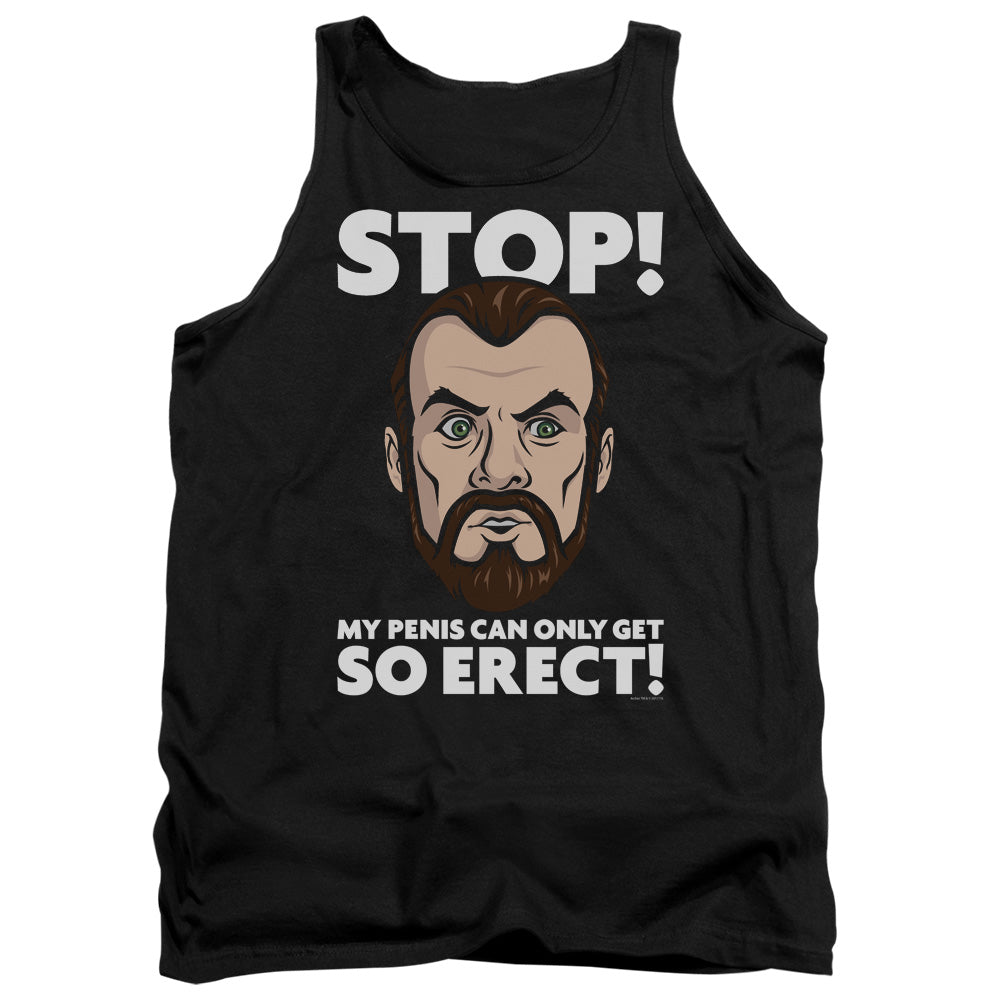 Archer Krieger Stop Mens Tank Top Shirt Black