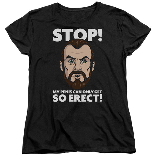 Archer Krieger Stop Womens T Shirt Black