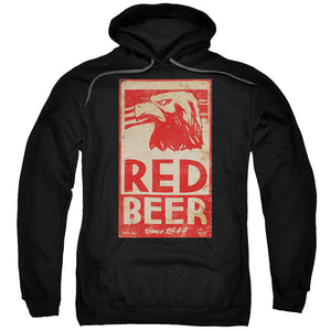 Archer Red Beer Label Mens Hoodie Black