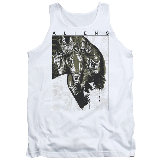 Aliens Aliens Inside Mens Tank Top Shirt White