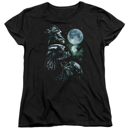 Aliens Alien Howl Womens T Shirt Black