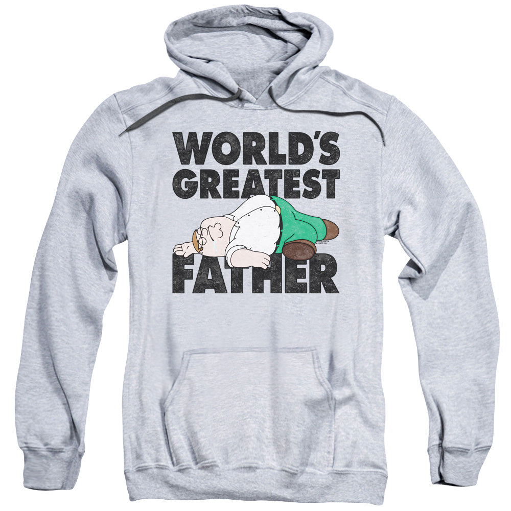 Family Guy The Greatest Father Mens Hoodie Athletic Heather