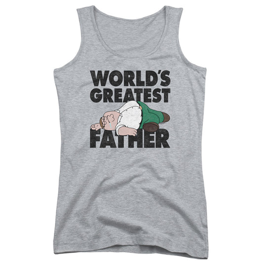 Family Guy The Greatest Father Womens Tank Top Shirt Athletic Heather