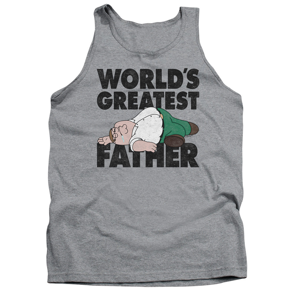 Family Guy The Greatest Father Mens Tank Top Shirt Athletic Heather