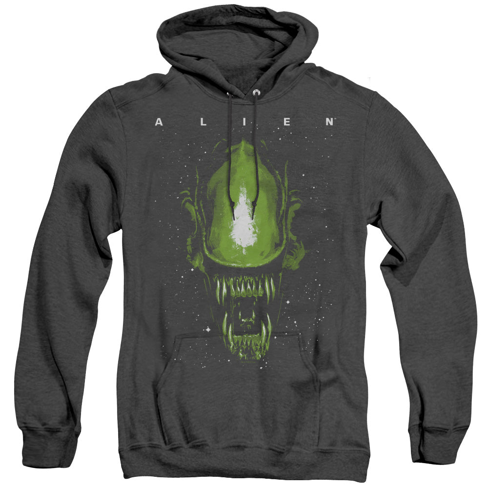 Aliens Space Aliens Heather Mens Hoodie Black