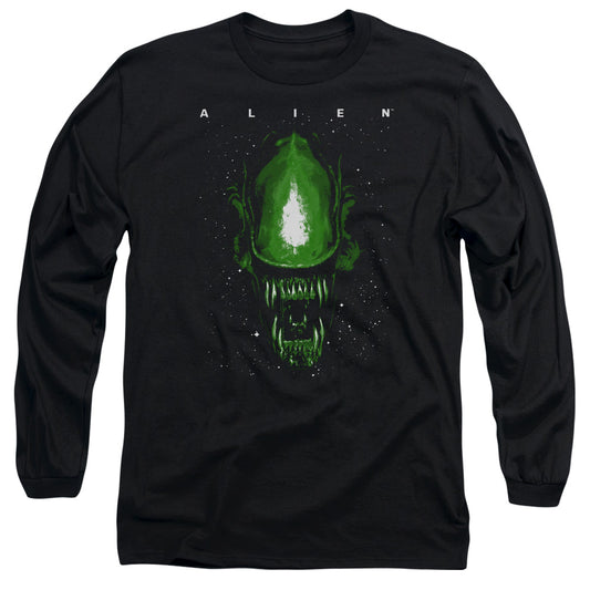 Aliens Space Aliens Mens Long Sleeve Shirt Black