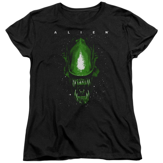 Aliens Space Aliens Womens T Shirt Black