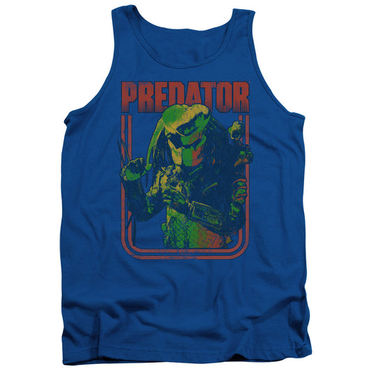 Predator Retro Predator Mens Tank Top Shirt Royal Blue