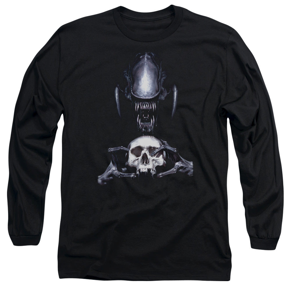 Aliens Trophy Mens Long Sleeve Shirt Black