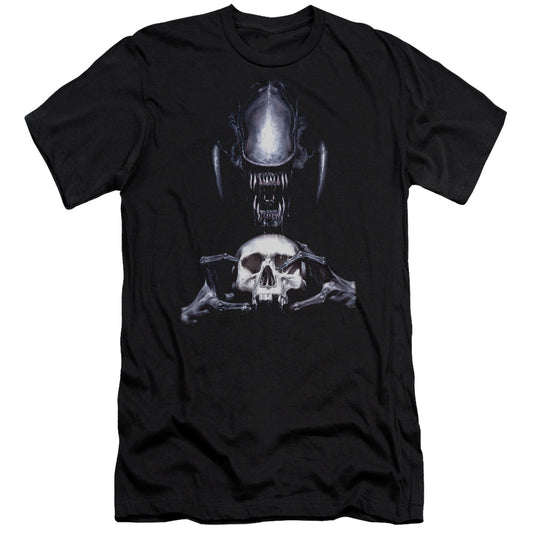 Aliens Trophy Premium Bella Canvas Slim Fit Mens T Shirt Black