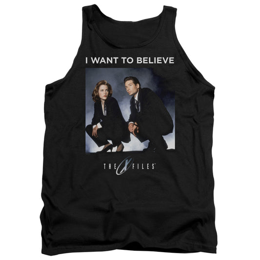 X Files Want To Believe Mens Tank Top Shirt Black