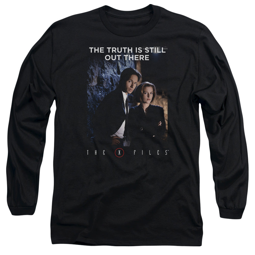 X Files Teamwork Truth Mens Long Sleeve Shirt Black