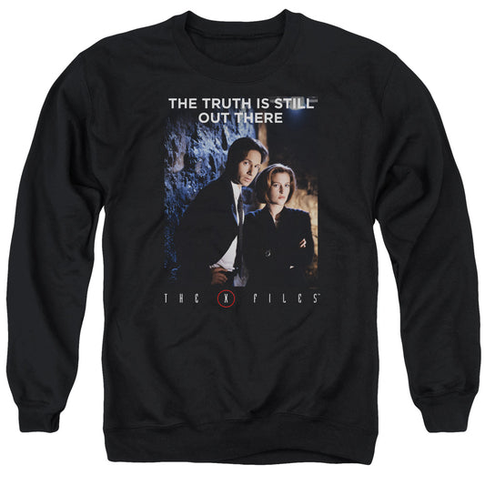 X Files Teamwork Truth Mens Crewneck Sweatshirt Black