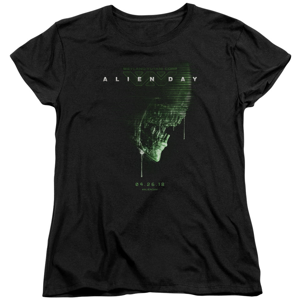 Aliens Alien Day 2018 Womens T Shirt Black