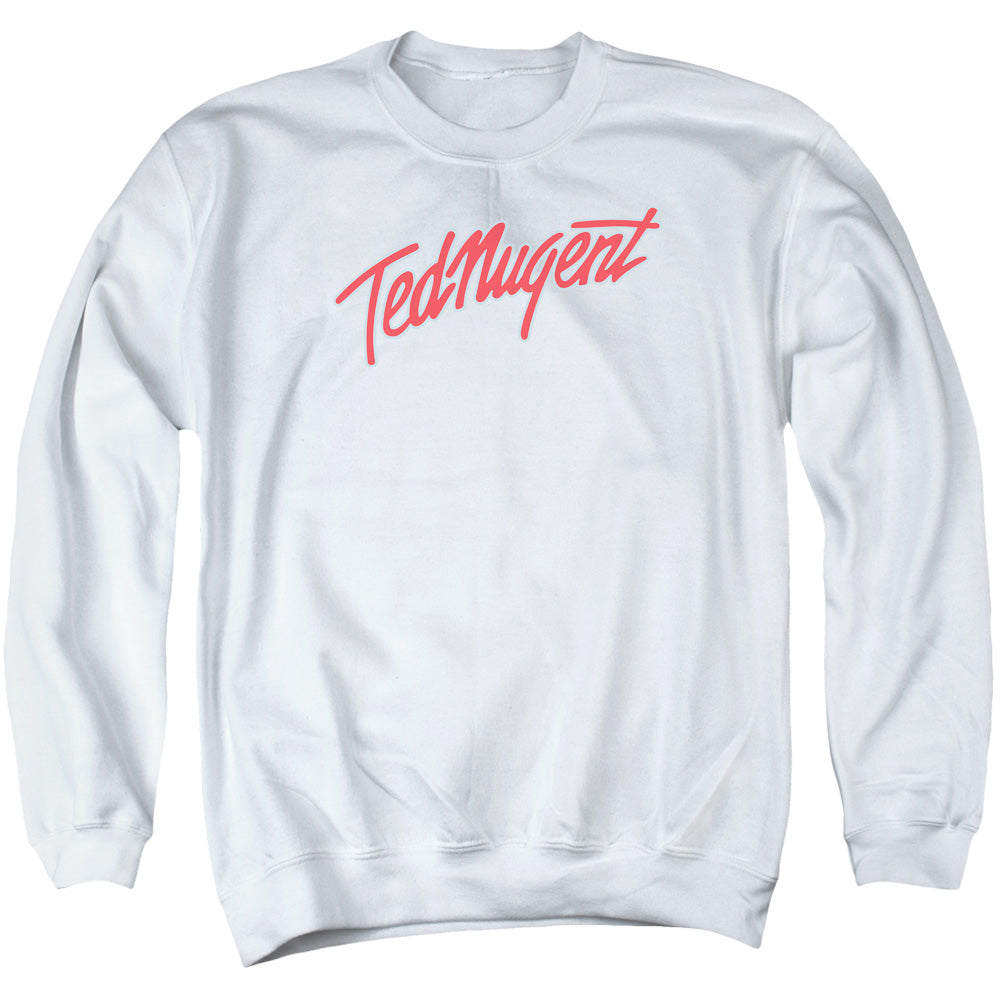 Ted Nugent Clean Logo Mens Crewneck Sweatshirt White