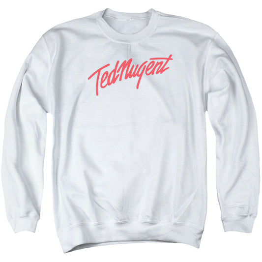 Ted Nugent Clean Logo Mens Crewneck Sweatshirt White