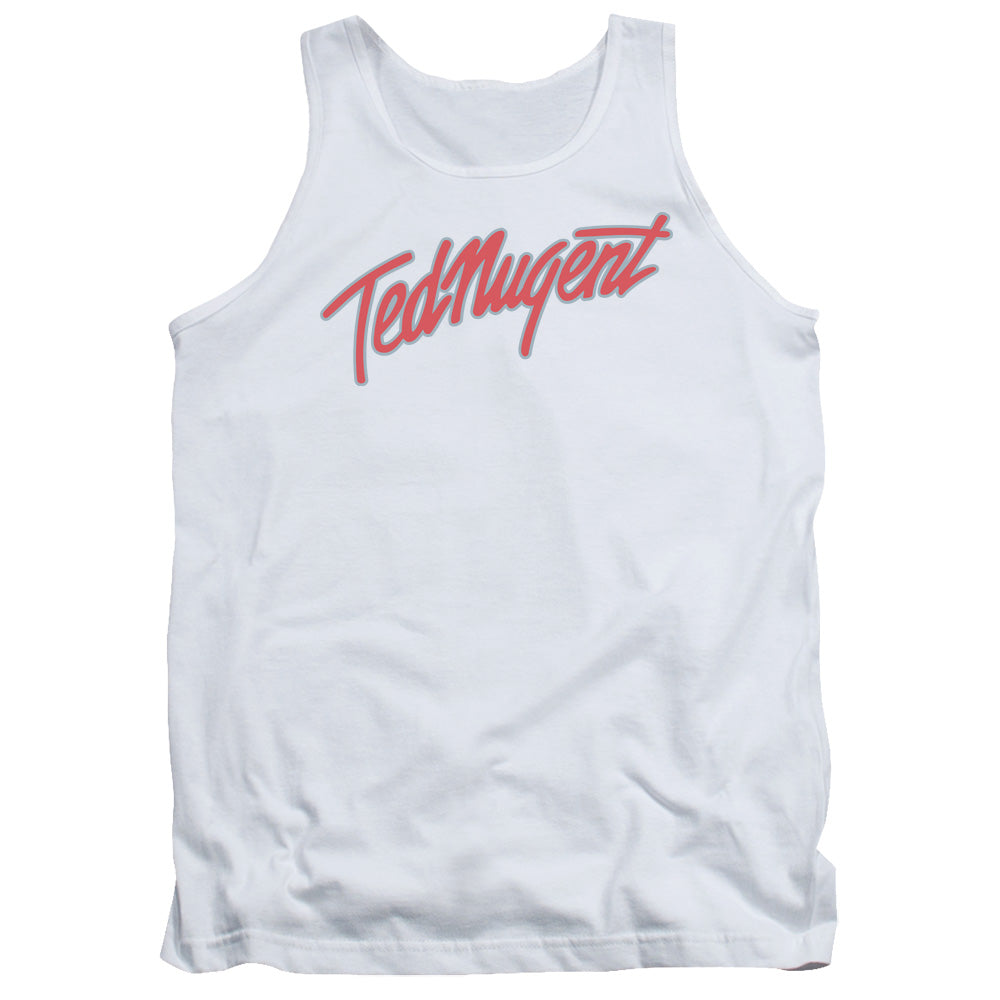 Ted Nugent Clean Logo Mens Tank Top Shirt White