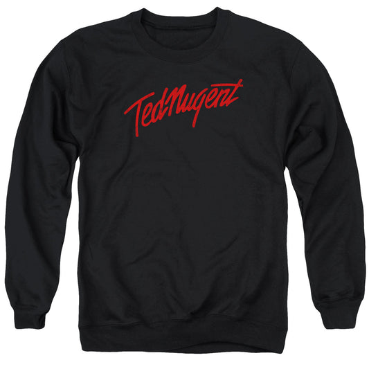 Ted Nugent Distress Logo Mens Crewneck Sweatshirt Black