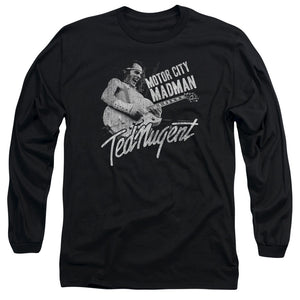 Ted Nugent Madman Mens Long Sleeve Shirt Black