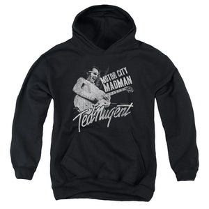 Ted Nugent Madman Kids Youth Hoodie Black