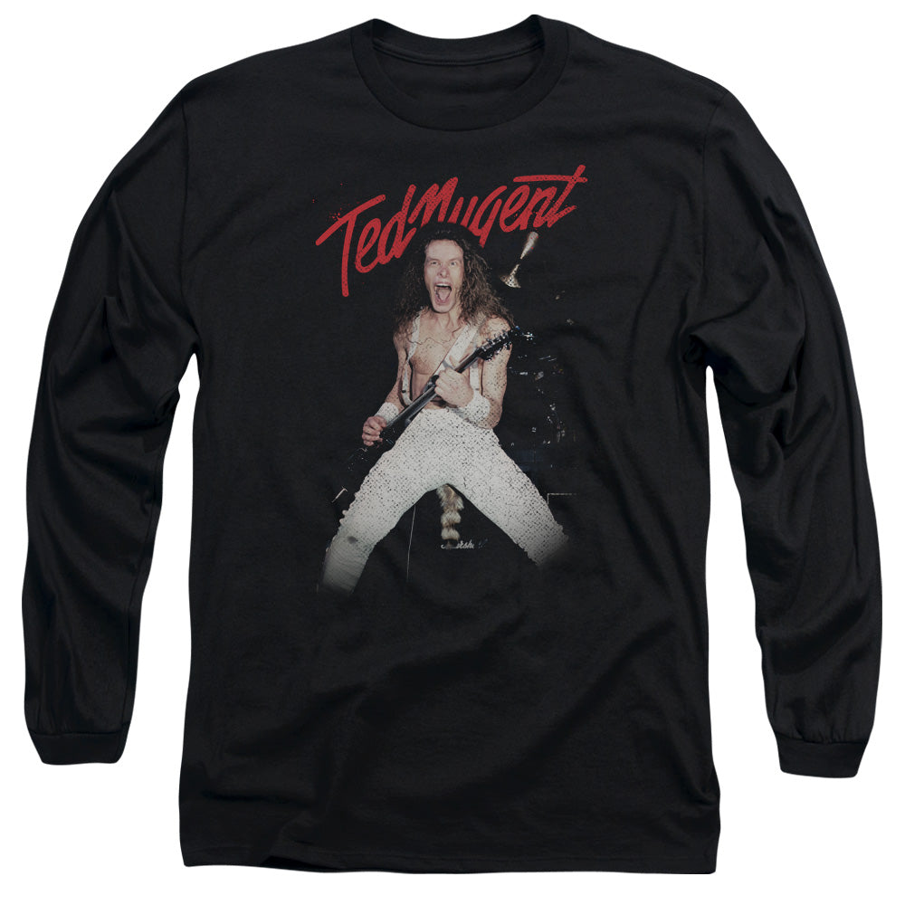 Ted Nugent Rockin Mens Long Sleeve Shirt Black