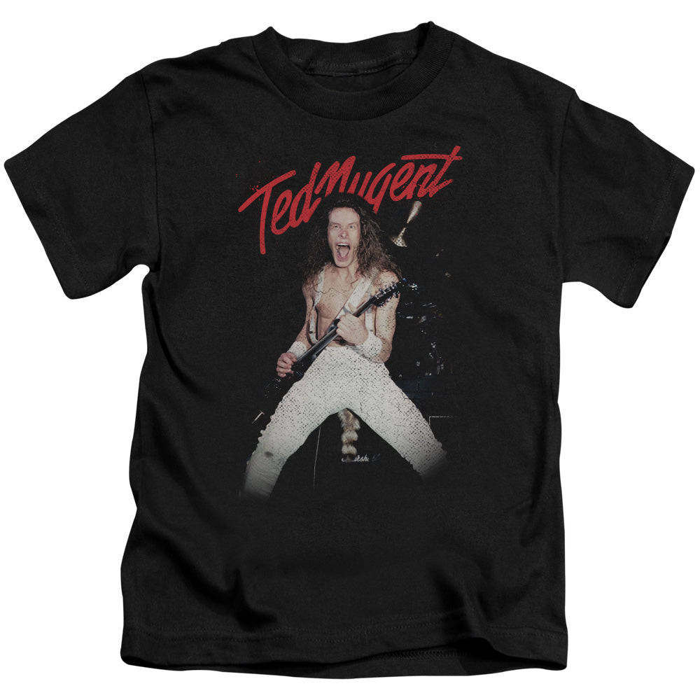 Ted Nugent Rockin Juvenile Kids Youth T Shirt Black