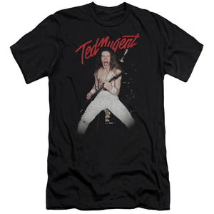 Ted Nugent Rockin Slim Fit Mens T Shirt Black