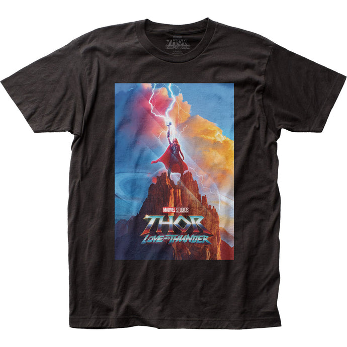Thor Mighty Thor Poster Mens T Shirt Black