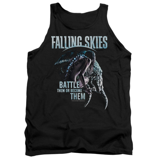 Falling Skies Battle Or Become Mens Tank Top Shirt Black